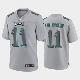 Men's Norm Van Brocklin Philadelphia Eagles Gray Atmosphere Fashion Game Jersey