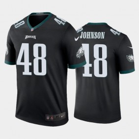 Men's Patrick Johnson Philadelphia Eagles Black Legend Jersey