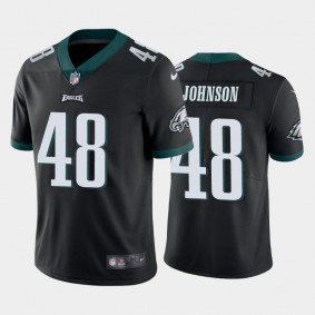 Men's Patrick Johnson Philadelphia Eagles Black Vapor Limited Jersey