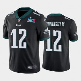 Men's Randall Cunningham Philadelphia Eagles Black Super Bowl LVII Vapor Limited Jersey