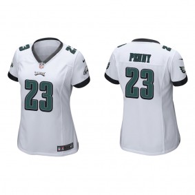 Women's Philadelphia Eagles Rashaad Penny White Game Jersey