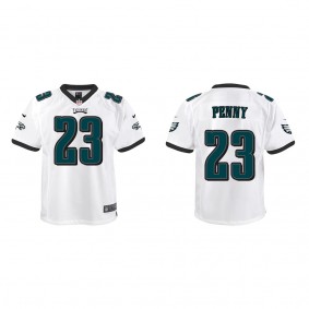 Youth Philadelphia Eagles Rashaad Penny White Game Jersey