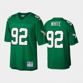 Men's Reggie White Philadelphia Eagles Kelly Green Retired Player 1990 Replica Jersey