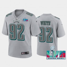 Youth Reggie White Philadelphia Eagles Gray Super Bowl LVII Atmosphere Jersey