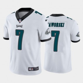 Men's Ron Jaworski Philadelphia Eagles White Vapor Limited Jersey