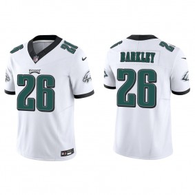 Men's Philadelphia Eagles Saquon Barkley White Vapor F.U.S.E. Limited Jersey