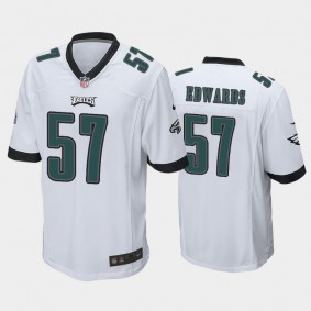 Men's T.J. Edwards Philadelphia Eagles White Game Jersey