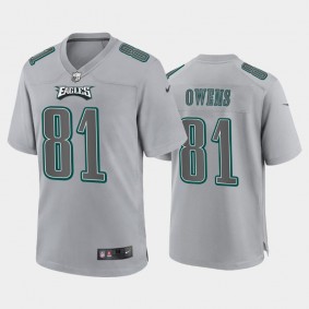 Men's Terrell Owens Philadelphia Eagles Gray Atmosphere Fashion Game Jersey