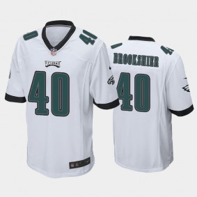 Men's Tom Brookshier Philadelphia Eagles White Game Jersey