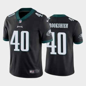 Men's Tom Brookshier Philadelphia Eagles Black Vapor Limited Jersey