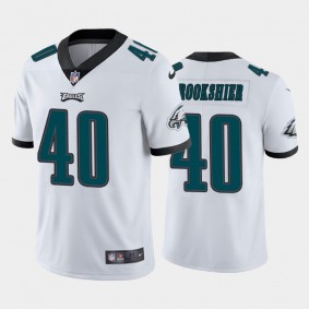 Men's Tom Brookshier Philadelphia Eagles White Vapor Limited Jersey