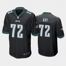 Men's Wade Key Philadelphia Eagles Black Game Jersey