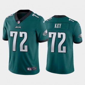 Men's Wade Key Philadelphia Eagles Green Vapor Limited Jersey