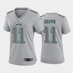 Women's A.J. Brown Philadelphia Eagles Gray Atmosphere Fashion Game Jersey