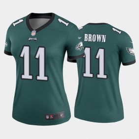 Women's A.J. Brown Philadelphia Eagles Green Legend Jersey