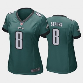 Women's Arryn Siposs Philadelphia Eagles Green Game Jersey