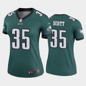 Women's Boston Scott Philadelphia Eagles Green Legend Jersey