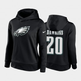 Women's Brian Dawkins Philadelphia Eagles Black Player Icon Hoodie