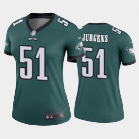 Women's Cam Jurgens Philadelphia Eagles Green Legend Jersey