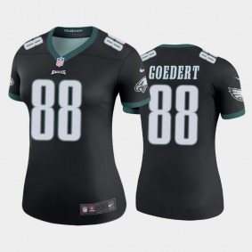 Women's Dallas Goedert Philadelphia Eagles Black Color Rush Legend Jersey