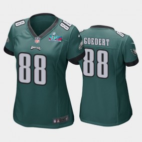 Women's Dallas Goedert Philadelphia Eagles Green Super Bowl LVII Game Jersey