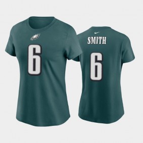 Women's DeVonta Smith Philadelphia Eagles Midnight Green Name & Number T-Shirt