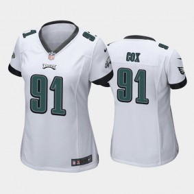 Women's Fletcher Cox Philadelphia Eagles White Game Jersey