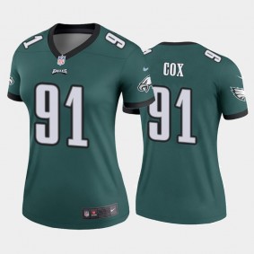 Women's Fletcher Cox Philadelphia Eagles Green Legend Jersey