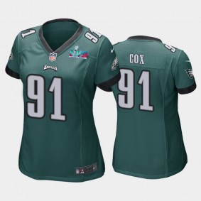 Women's Fletcher Cox Philadelphia Eagles Green Super Bowl LVII Game Jersey