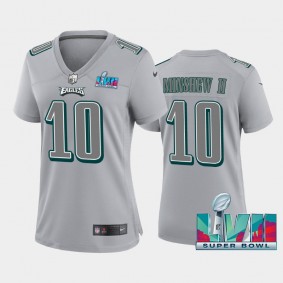 Women's Gardner Minshew II Philadelphia Eagles Gray Super Bowl LVII Atmosphere Jersey