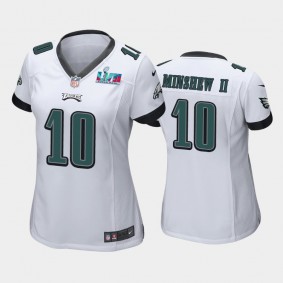 Women's Gardner Minshew II Philadelphia Eagles White Super Bowl LVII Game Jersey