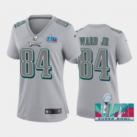 Women's Greg Ward Jr. Philadelphia Eagles Gray Super Bowl LVII Atmosphere Jersey