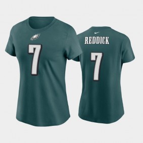 Women's Haason Reddick Philadelphia Eagles Midnight Green Name & Number T-Shirt