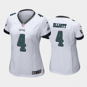 Women's Jake Elliott Philadelphia Eagles White Game Jersey