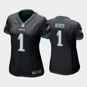 Women's Jalen Hurts Philadelphia Eagles Black Game Jersey