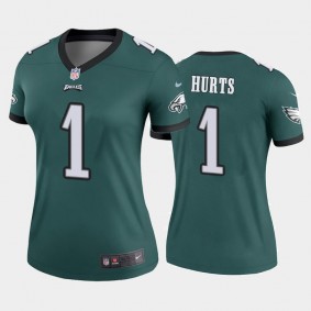 Women's Jalen Hurts Philadelphia Eagles Green Legend Jersey