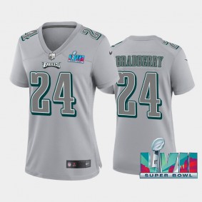 Women's James Bradberry Philadelphia Eagles Gray Super Bowl LVII Atmosphere Jersey