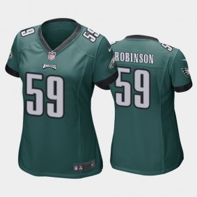 Women's Janarius Robinson Philadelphia Eagles Green Game Jersey