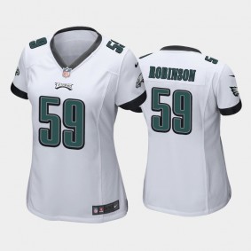 Women's Janarius Robinson Philadelphia Eagles White Game Jersey