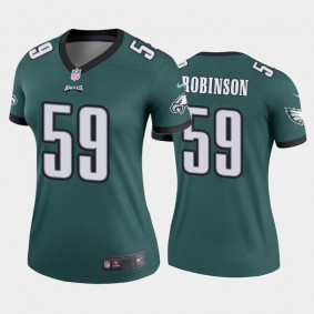 Women's Janarius Robinson Philadelphia Eagles Green Legend Jersey