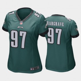 Women's Javon Hargrave Philadelphia Eagles Green Game Jersey