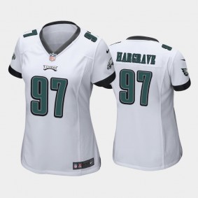 Women's Javon Hargrave Philadelphia Eagles White Game Jersey