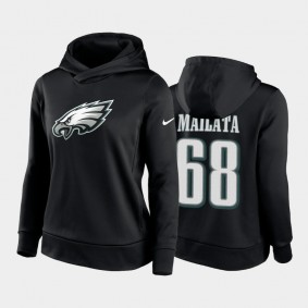 Women's Jordan Mailata Philadelphia Eagles Black Player Icon Hoodie