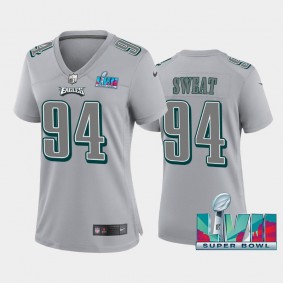 Women's Josh Sweat Philadelphia Eagles Gray Super Bowl LVII Atmosphere Jersey