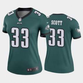 Women's Josiah Scott Philadelphia Eagles Green Legend Jersey