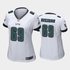 Women's Landon Dickerson Philadelphia Eagles White Game Jersey