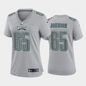 Women's Lane Johnson Philadelphia Eagles Gray Atmosphere Fashion Game Jersey