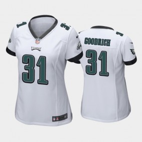 Women's Mario Goodrich Philadelphia Eagles White Game Jersey