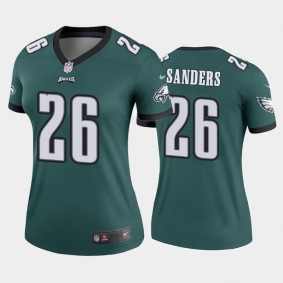 Women's Miles Sanders Philadelphia Eagles Green Legend Jersey