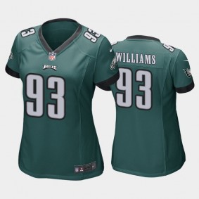 Women's Milton Williams Philadelphia Eagles Green Game Jersey